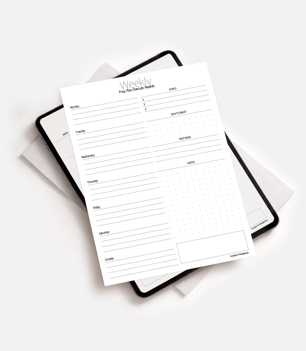 Discipln. Weekly Planner